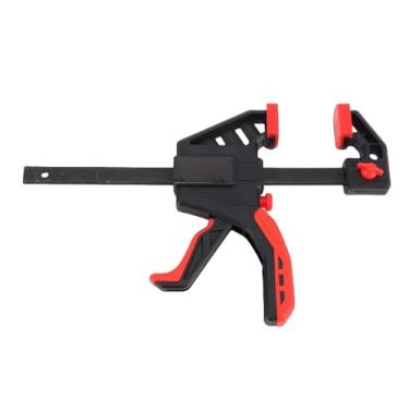 Imagem de Diydeg Grampo F de 15 cm para serviço pesado, grampo de barra com gatilho de dupla função e almofadas antiderrapantes nas mandíbulas, limite de carga 68 kg para projetos marcenaria