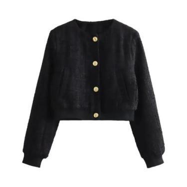 Imagem de Jaqueta Curta Feminina De Moda Primavera 2025, Estilo Chic De Rua, Cas