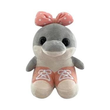 Imagem de Pelúcia De Golfinhos Rosa E Azul, Brinquedo Fofo Tralalero Tralala, Al