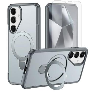 Imagem de Asuwish Compatível com capa de telefone S25/S24 Plus JS US cinza