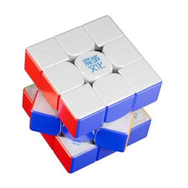 Imagem de Bukefuno MoYu Super WeiLong V2 20 Ball Core UV MagLev versão 3x3 2025 Cubo magnético sem adesivo quebra-cabeça mágico 3x3x3 brinquedos (20 ímãs com revestimento UV bola)