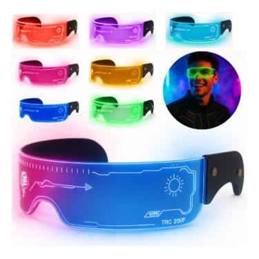 Imagem de Óculos Luminosos Led Para Festas Óculos Led Neon Para Festa Cyberpunk Futurista Cosplay Snh17 Snel Home