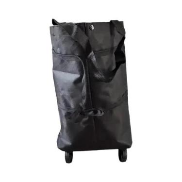 Imagem de Carrinho De Compras Dobrável Reforçado Com Rodas, Leve, Compacto E Por