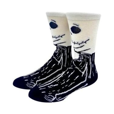 Imagem de Meias Longas Masculinas Com Personagens De Desenho Animado Confortávei