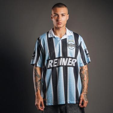 Imagem de Camisa Grêmio Retrô 1995 Listrada Masculina-Masculino