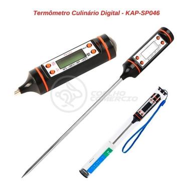 Imagem de Termômetro Culinário Cozinha Digital Mede -50ºc A +300ºc