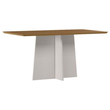 Imagem de Mesa De Jantar Anitta 160x90 Cm Sem Vidro Off White Ype – New Ceval