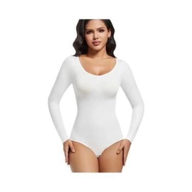 Imagem de Body Modelador Feminino Com Ganchos Para Controle Abdominal E Modelage