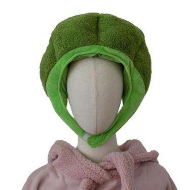 Imagem de Chapéu de pelúcia, desenho animado, cabeça de brócolis para adultos, c