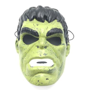 Imagem de Mask Green Hulks Anime Face Full Face Kids Cosplay Costume P - yiweisa