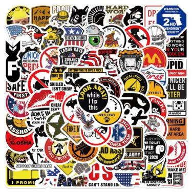 Imagem de Adesivos Funny Hard Hard Hard Hat em vinil impermeável 98 unidades/lot