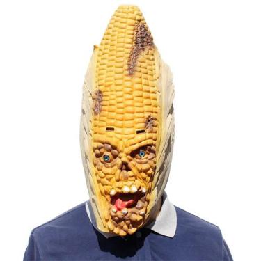Imagem de Máscara de látex de milho para carnaval de Halloween, adereços de fest