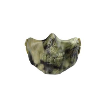 Imagem de Máscara de cosplay Horror TPU, meia face, fantasia de Halloween Pr - y