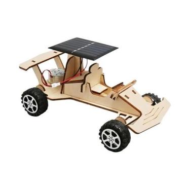 Imagem de Modelo De Carro De Corrida Solar DIY Para Crianças, Quebra-Cabeça 3D D