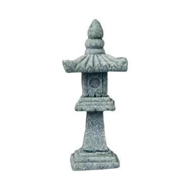 Imagem de Miniatura De Buda Com Lanterna Pagode Para Decoração De Jardim De Fada