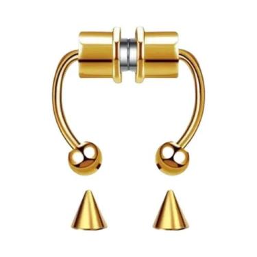 Imagem de Anel De Nariz Falso Para Mulheres, Clipe De Septo Sem Perfuração, Joia