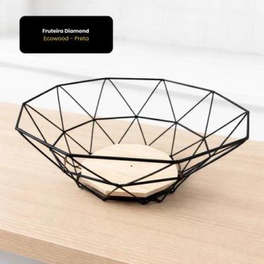 Imagem de Fruteira Diamond Ecowood - Preta - THIKA