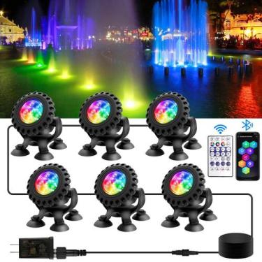 Imagem de Luz LED RGB À Prova d'Água Para Piscina IP68, Lâmpada Subaquática, Hol