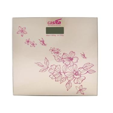 Imagem de Balança Digital Vidro Temperado Quadrada 180 kg Floral - IMPORIENTE, B