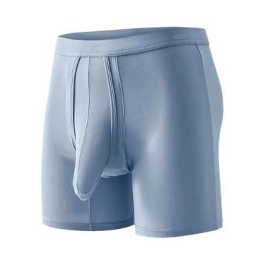 Imagem de Cueca Boxer Masculina Grande E Confortável, Respirável, Sem Costura, M