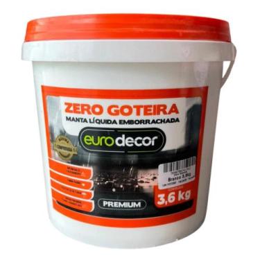 Imagem de Zero Goteira 3.6kg Branca Emborrachada Premium Impermeabiliza Fachada 