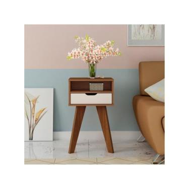 Imagem de Mesa Lateral VIP Artely, Cedro e Off White