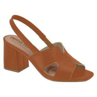 Imagem de Sandália Feminina Slingback Camel Beira Rio 8436.231, 35