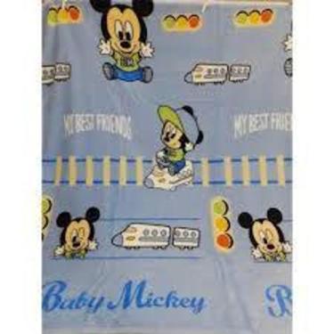 Imagem de Manta Microfibra Soft Bebe Jolitex Mickey Azul