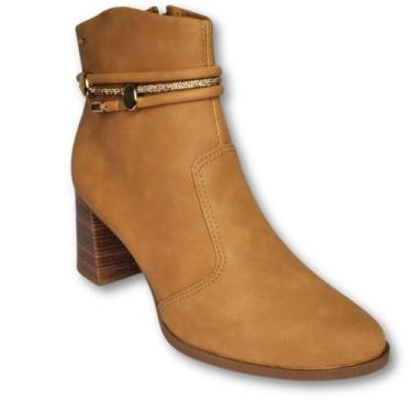Imagem de Bota Dakota Cano Curto Salto Bloco Feminina Adulto G9901 Preto, Marrom