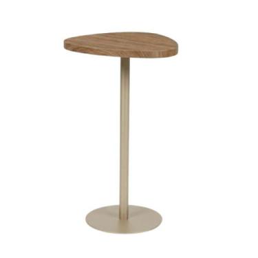 Imagem de Mesa Lateral Orgânica Média MDF - Azeviche Metais, Champanhe