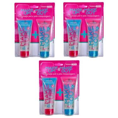 Imagem de 3 Kit Sabonete Demaquilante Make Up Make Out Dermachem 100ml