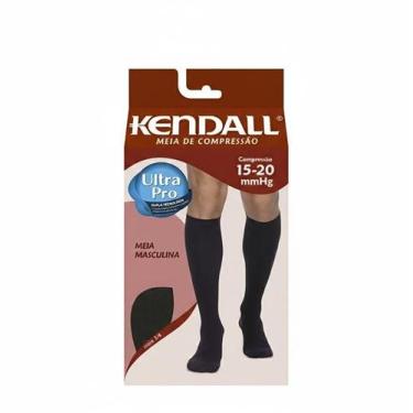 Imagem de Meia Média Ref.1802  Compressão Média  Kendall  Masculina  Preta  15 2
