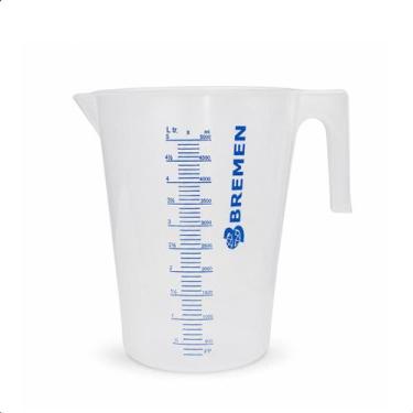Imagem de Jarra Graduada Bremen 2167 5L Transparente Polietileno BPA Free Com Es