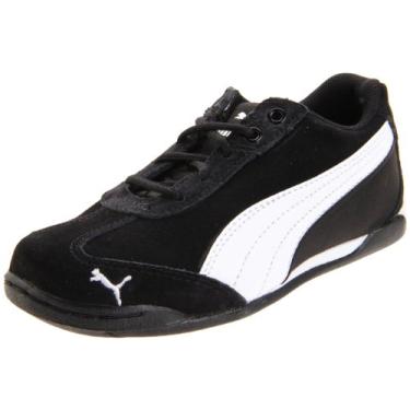 Imagem de Puma Delor Cat SD II Tênis com cadarço (bebê/criança pequena/criança grande), Branco, 7 Big Kid