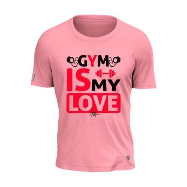 Imagem de Camiseta Gym Is My Love Shap Life Halter Academia Algodão