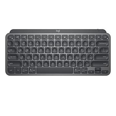 Imagem de Logitech MX Keys Mini teclado minimalista iluminado sem fio, compacto, Bluetooth, retroiluminado, USB-C, compatível com Apple macOS, iOS, Windows, Linux, Android, estrutura de metal - grafite