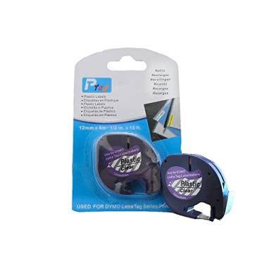 Imagem de Fita Adesiva Plástica Compatível com 16952/12267 transparente incolor 12mm para Rotulador Dymo Letratag LT-100H LT-100T Plus Label Maker QX50 XR MT