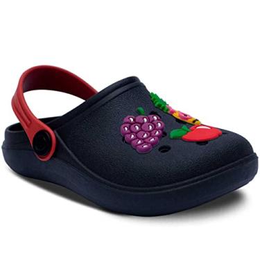 Imagem de Sandália Babuche Infantil Frutas Menina Feminina 12.19 (Preto, BR, Criança de 4 a 8 anos, Numérico, 26)