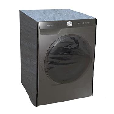 Imagem de Capa Para Maquina Lava E Seca Samsung WD11T 11 Kg Transparente Com Ziper Grafite