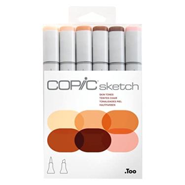 Imagem de Copic Marker SKST6-Skin Sketch Skin Tones 1 Marcador (pacote com 6)
