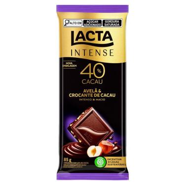 Imagem de Chocolate Lacta Intense Nuts 40% Cacau Avelã e Crocante 85g
