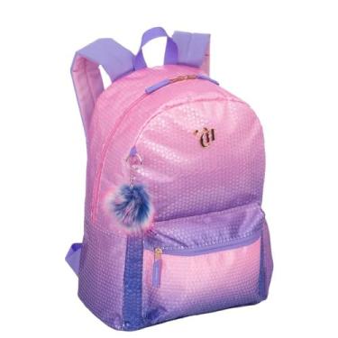 Imagem de Mochila Grande Capricho Paetê - Rosa Lilás