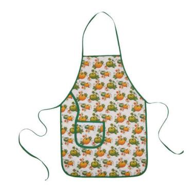 Imagem de Avental de cozinha forro tecido abóbora - Recanto da Costura