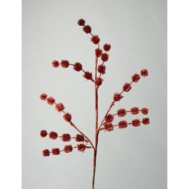 Imagem de Galho Natalino Decor Vermelho - Tok de Casa