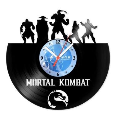 Imagem de Relógio De Parede Disco Vinil Jogos e Games - Mortal Kombat - VJG-023 
