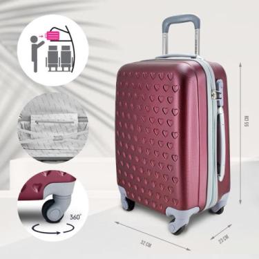 Imagem de Mala de Viagem Love da Jacki Design - Vinho
