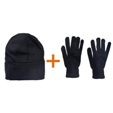 Imagem de Par De Luvas e Touca Denlex Kit Inverno - Ello