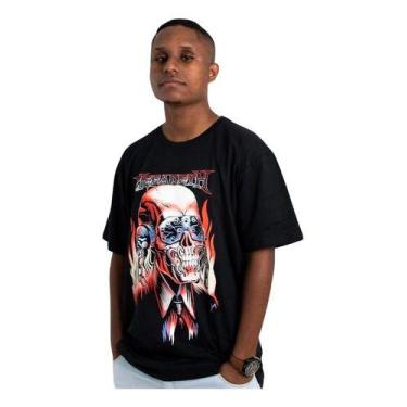 Imagem de Camiseta Clube Comix Megadeth 100% Algodão