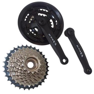 Imagem de Kit Pedevela Mtb 24/34/42 Bike Catraca Roda Livre 13/32 9V - PACO ORIG