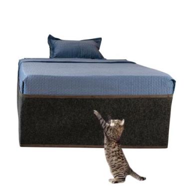 Imagem de Capa de proteção Cama box Solteiro e Arranhador Para Gatos - Au Au Mia